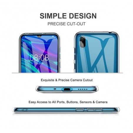 Funda Gel Tpu Fina Ultra-Thin 0,5mm Transparente para Huawei Y5 2019