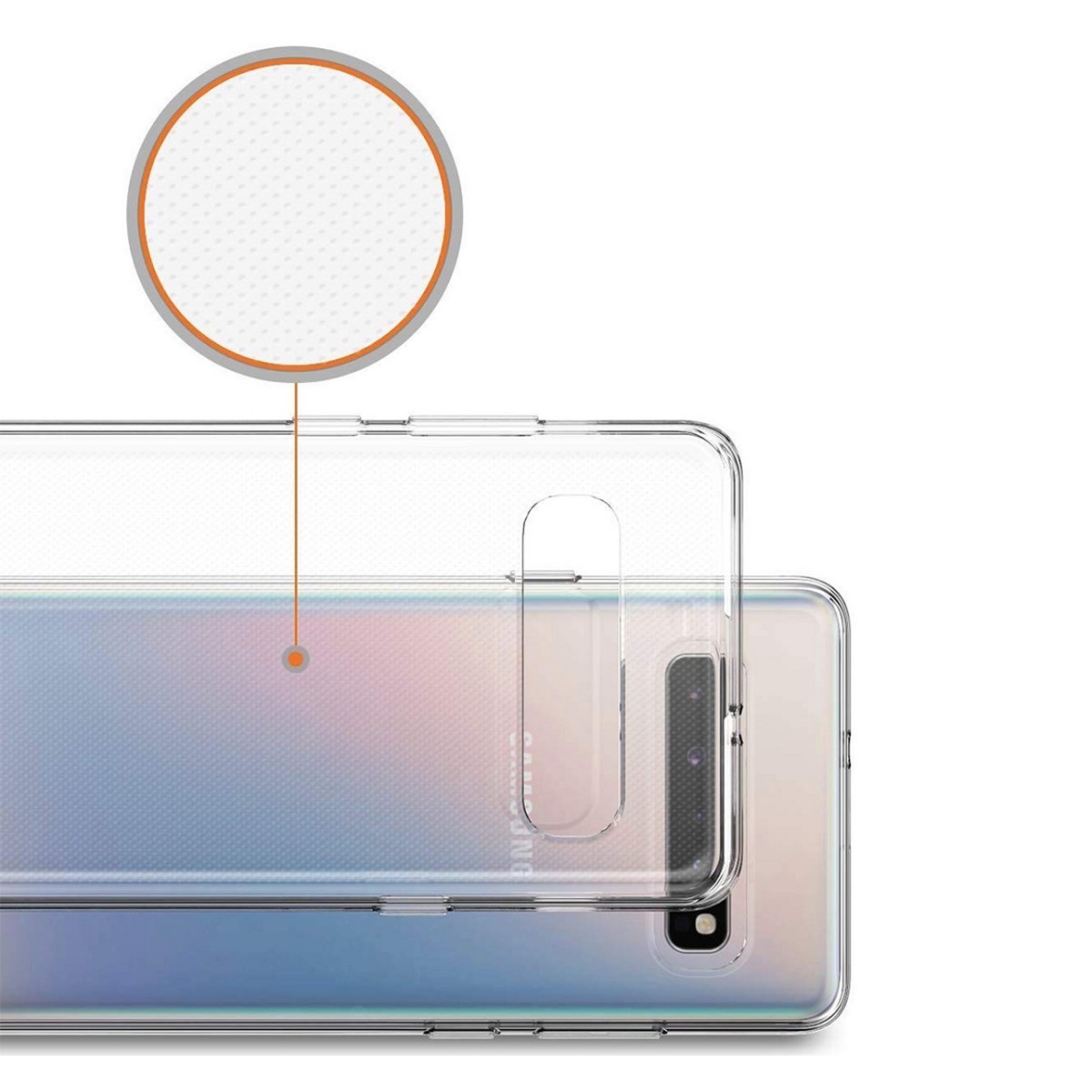 Funda Gel Tpu Fina Ultra-Thin 0,5mm Transparente para Samsung Galaxy S10 5G