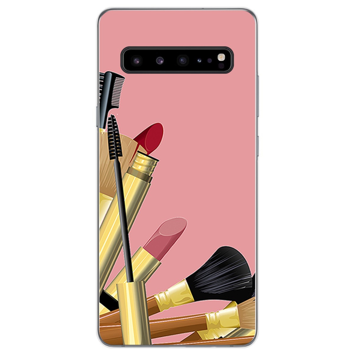 Funda Gel Tpu para Samsung Galaxy S10 5G diseño Brochas Dibujos