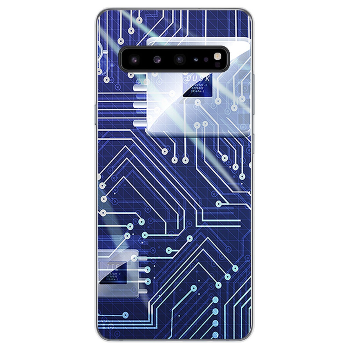 Funda Gel Tpu para Samsung Galaxy S10 5G diseño Circuito Dibujos