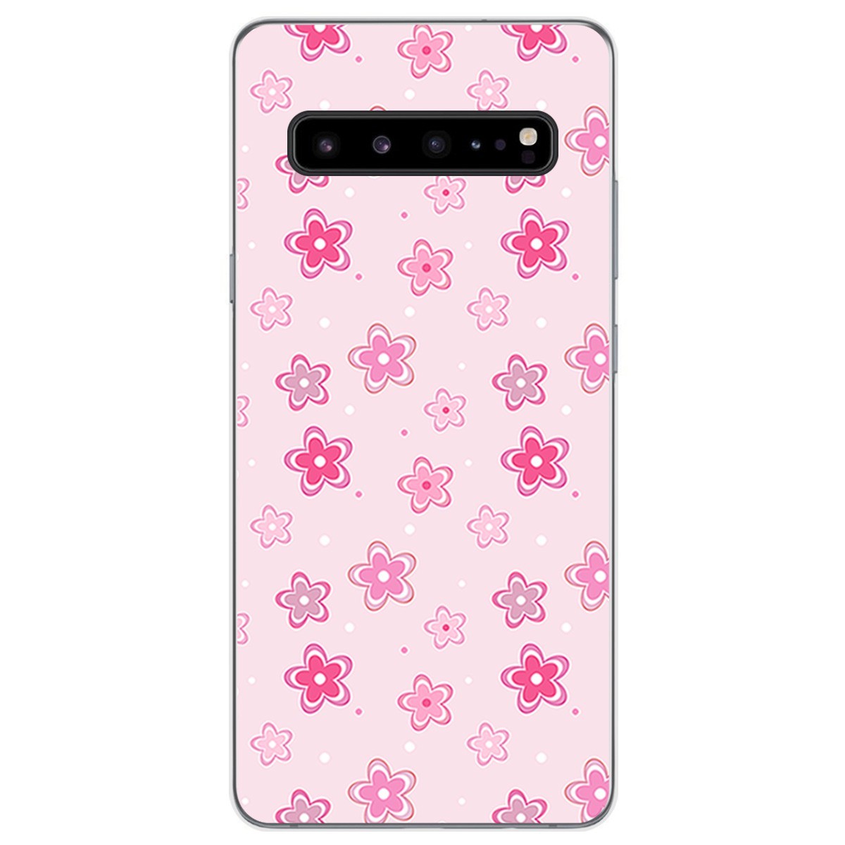 Funda Gel Tpu para Samsung Galaxy S10 5G diseño Flores Dibujos