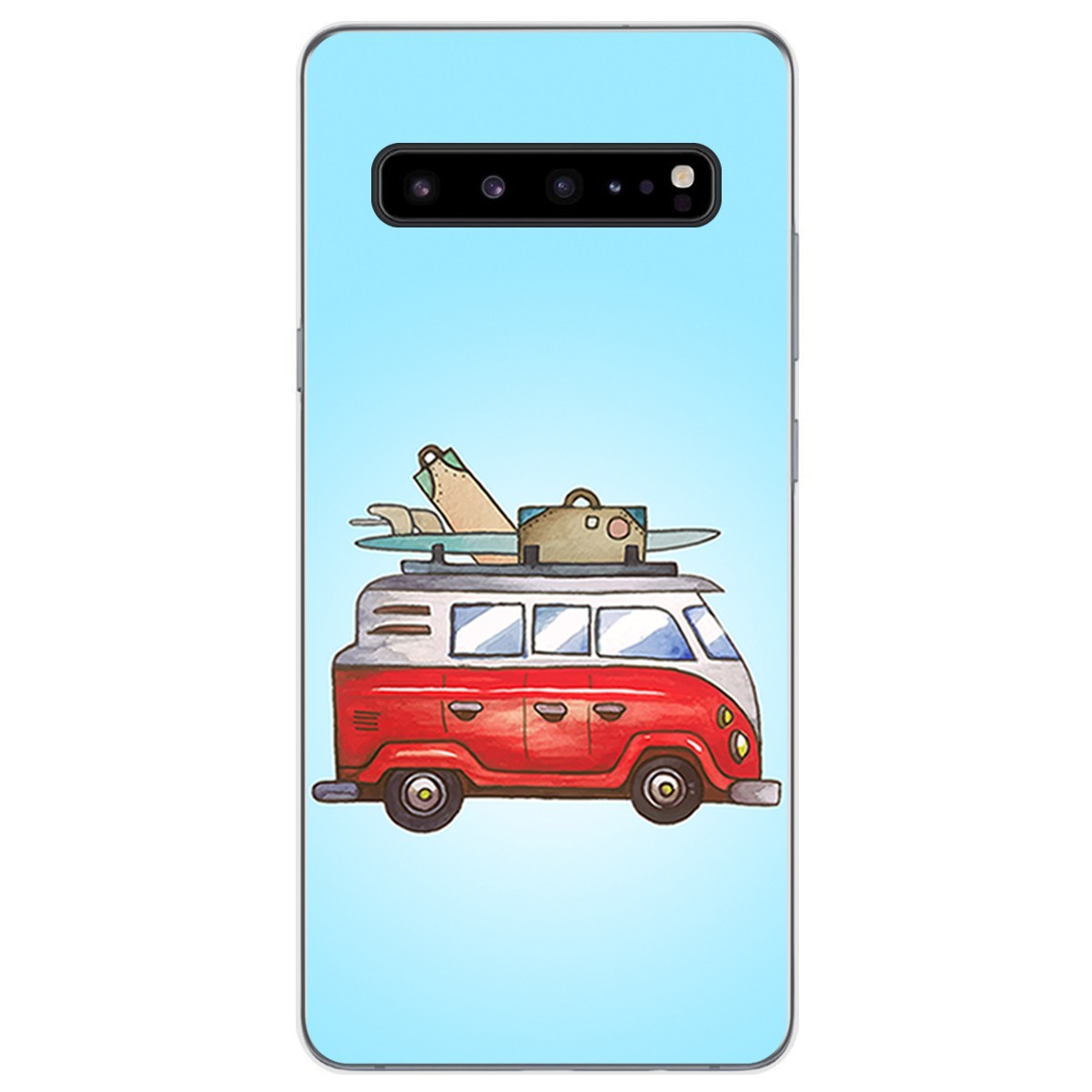 Funda Gel Tpu para Samsung Galaxy S10 5G diseño Furgoneta Dibujos