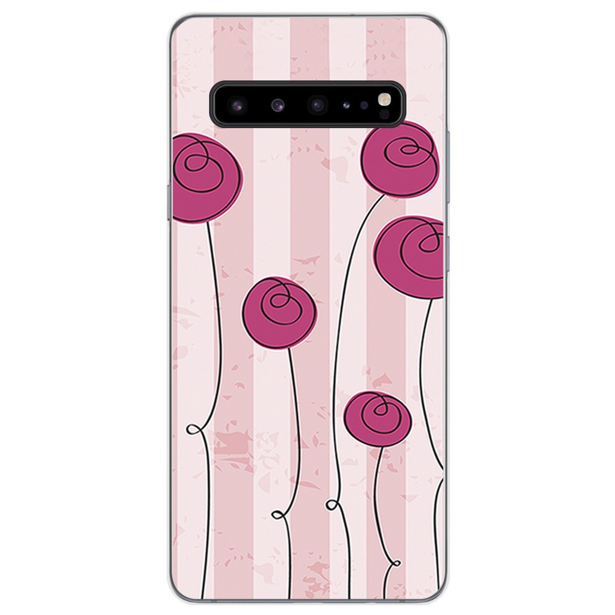 Funda Gel Tpu para Samsung Galaxy S10 5G diseño Flores Vintage Dibujos