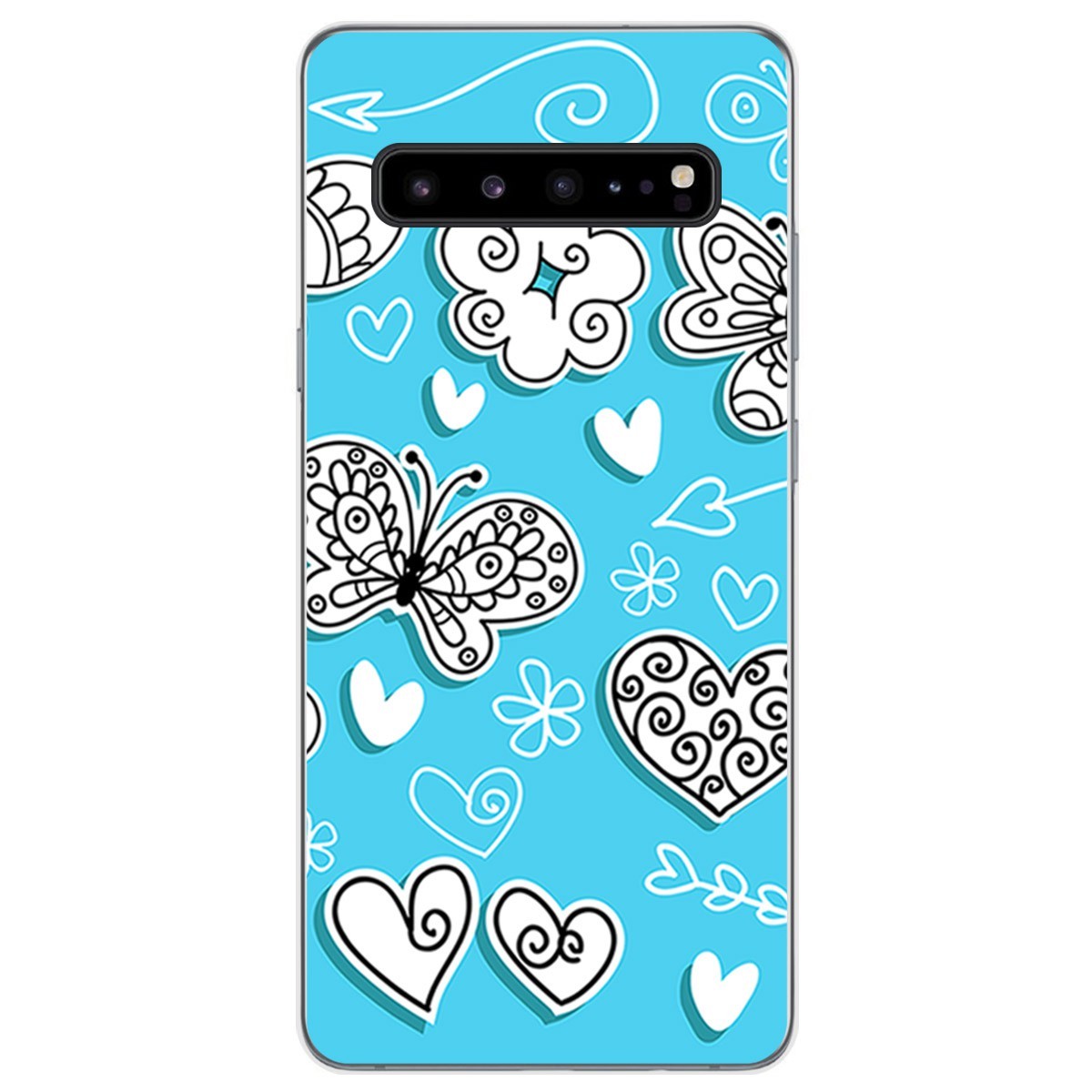 Funda Gel Tpu para Samsung Galaxy S10 5G diseño Mariposas Dibujos