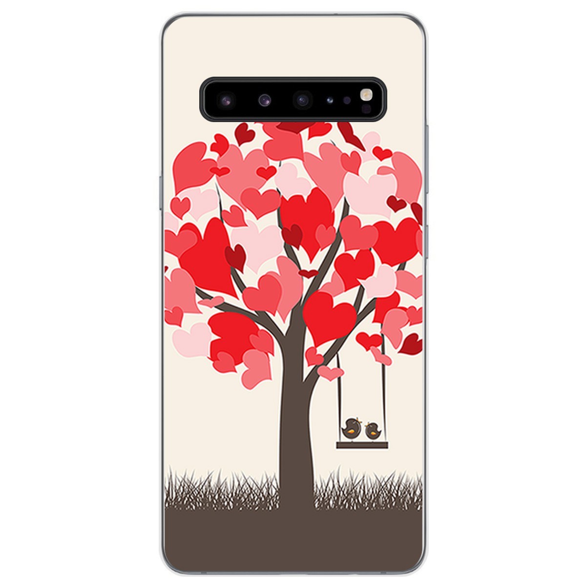 Funda Gel Tpu para Samsung Galaxy S10 5G diseño Pajaritos Dibujos