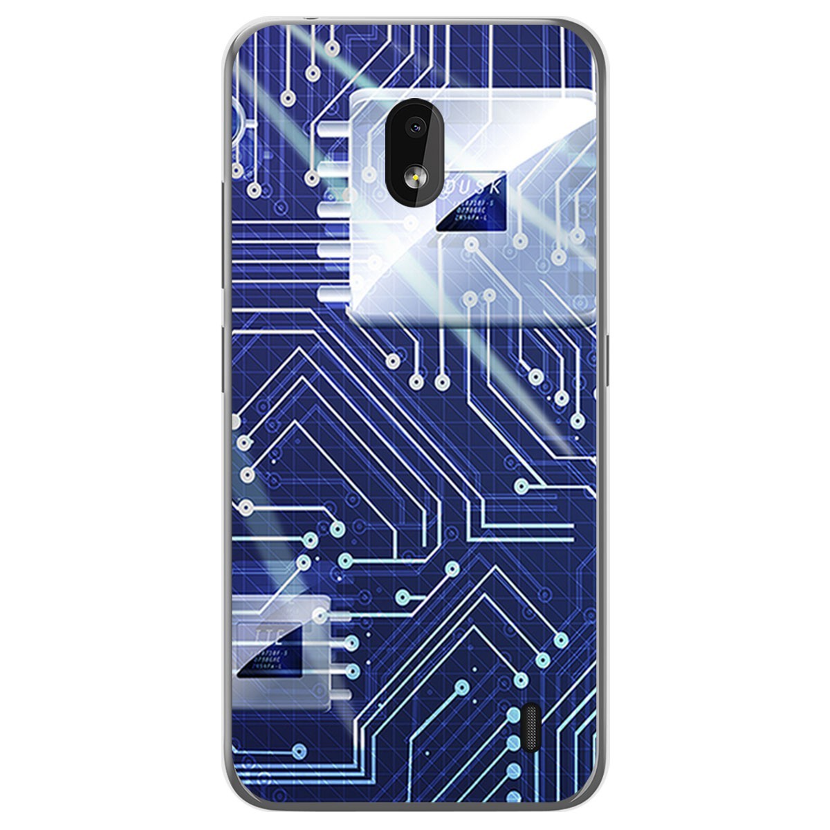 Funda Gel Tpu para Nokia 2.2 diseño Circuito Dibujos