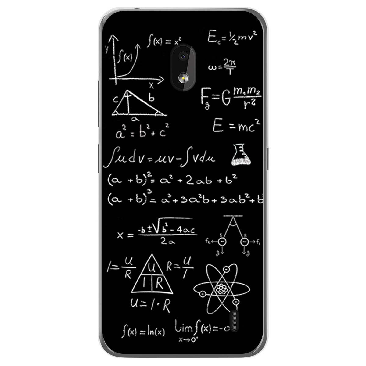 Funda Gel Tpu para Nokia 2.2 diseño Formulas Dibujos