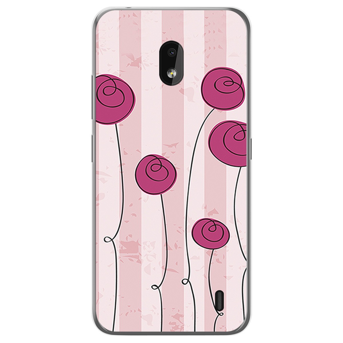 Funda Gel Tpu para Nokia 2.2 diseño Flores Vintage Dibujos