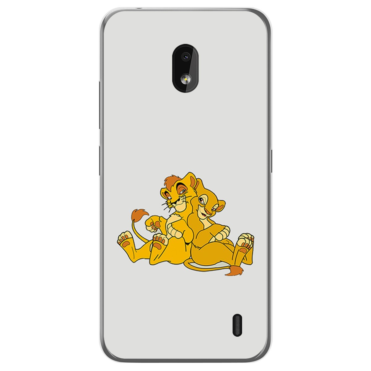 Funda Gel Tpu para Nokia 2.2 diseño Leones Dibujos