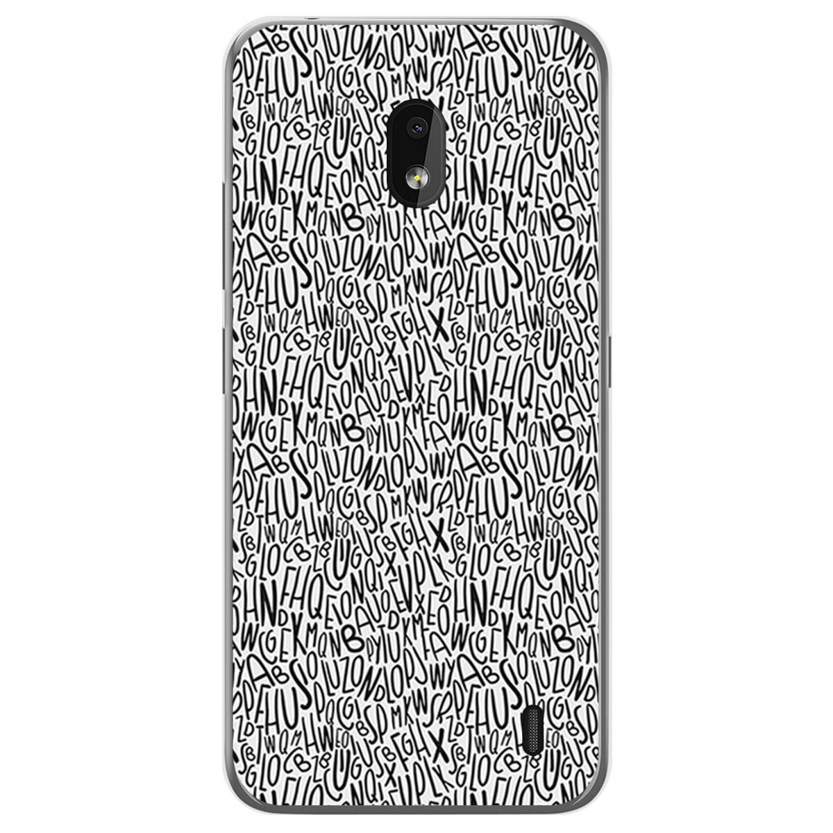 Funda Gel Tpu para Nokia 2.2 diseño Letras Dibujos