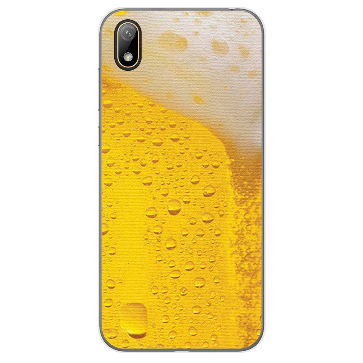 Funda Gel Tpu para Huawei Y5 2019 diseño Cerveza Dibujos