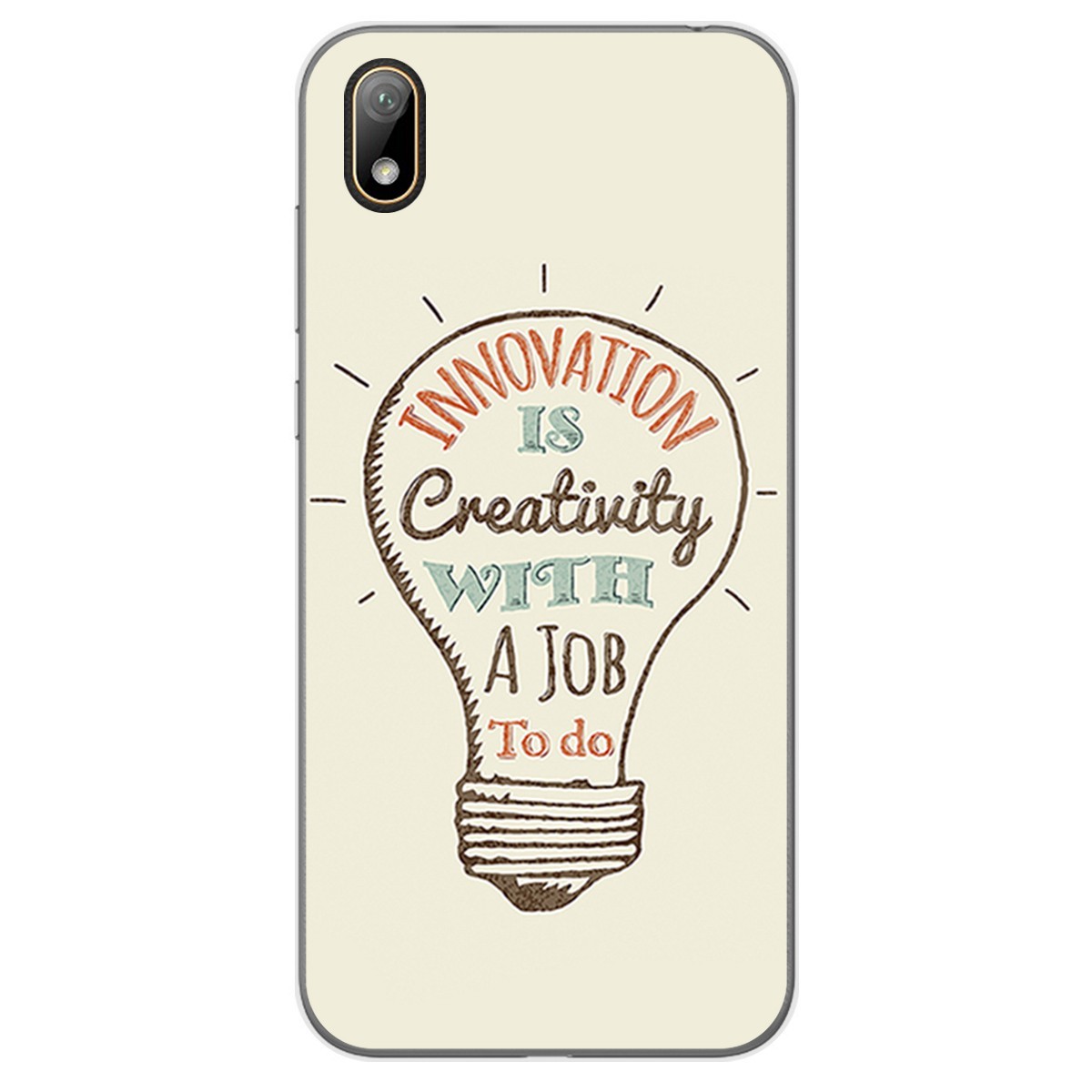Funda Gel Tpu para Huawei Y5 2019 diseño Creativity Dibujos