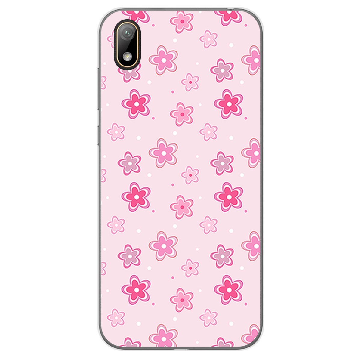 Funda Gel Tpu para Huawei Y5 2019 diseño Flores Dibujos
