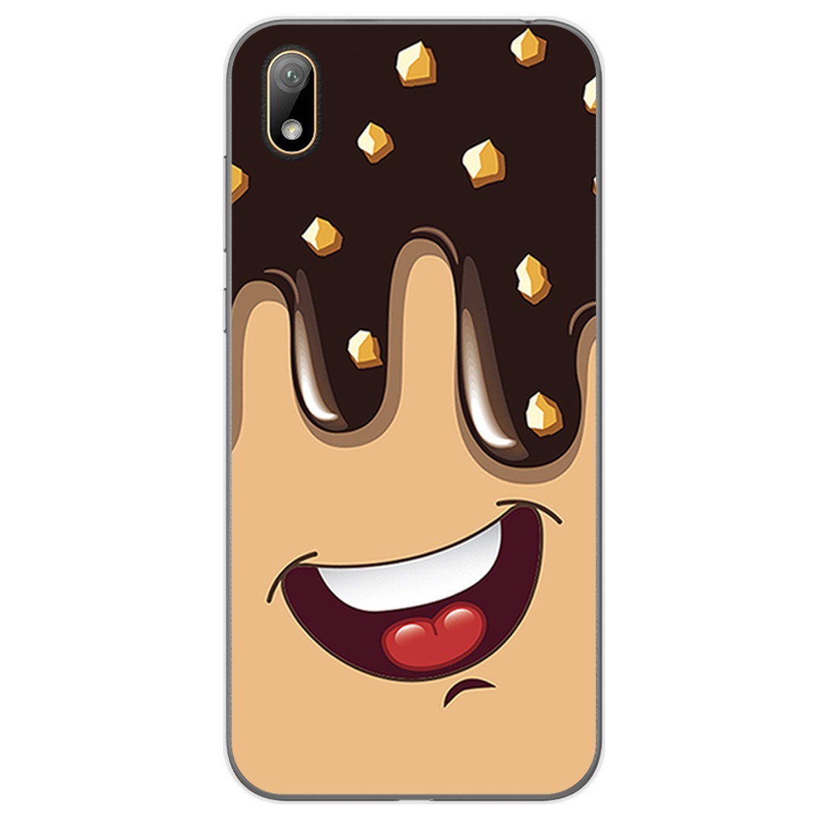 Funda Gel Tpu para Huawei Y5 2019 diseño Helado Chocolate Dibujos