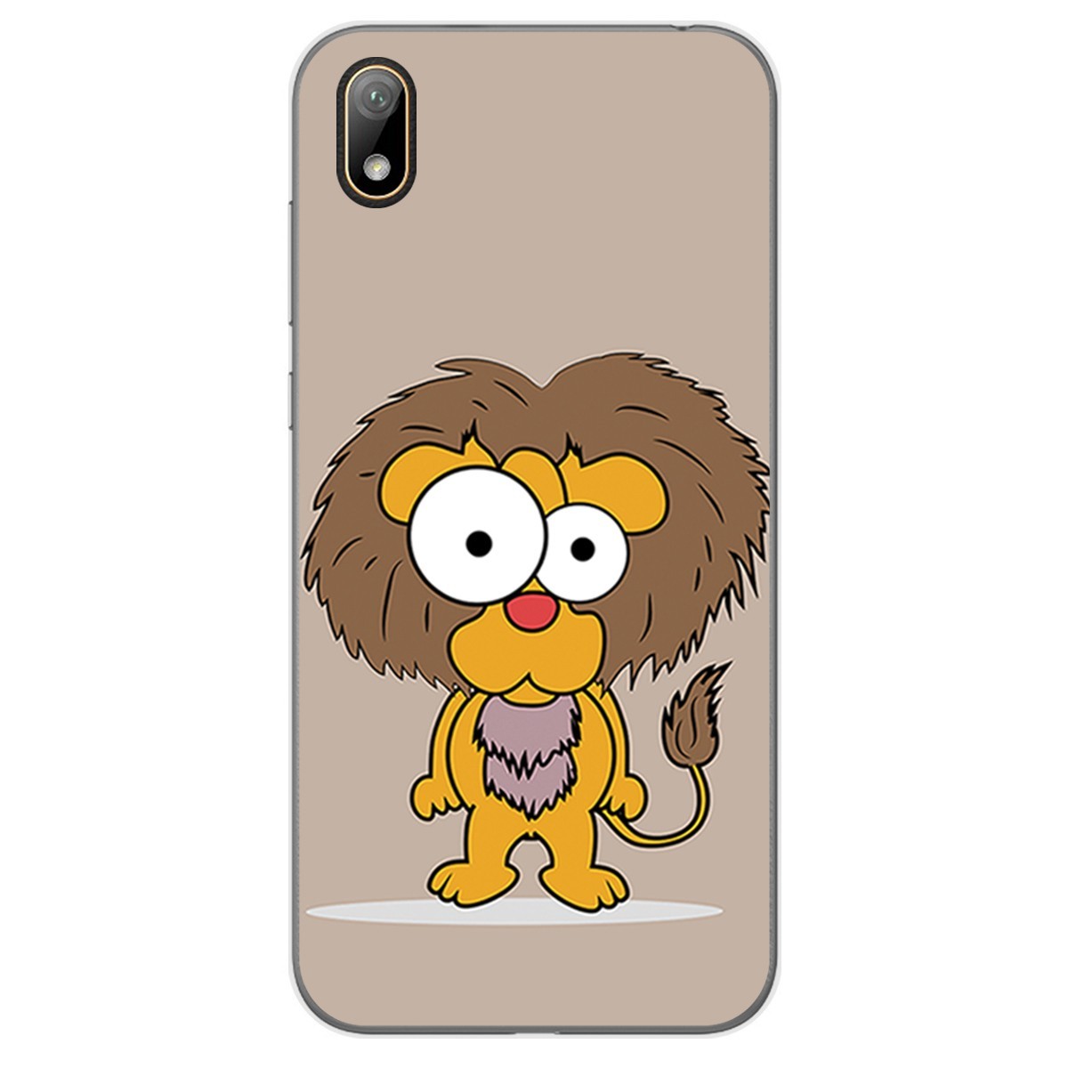 Funda Gel Tpu para Huawei Y5 2019 diseño Leon Dibujos