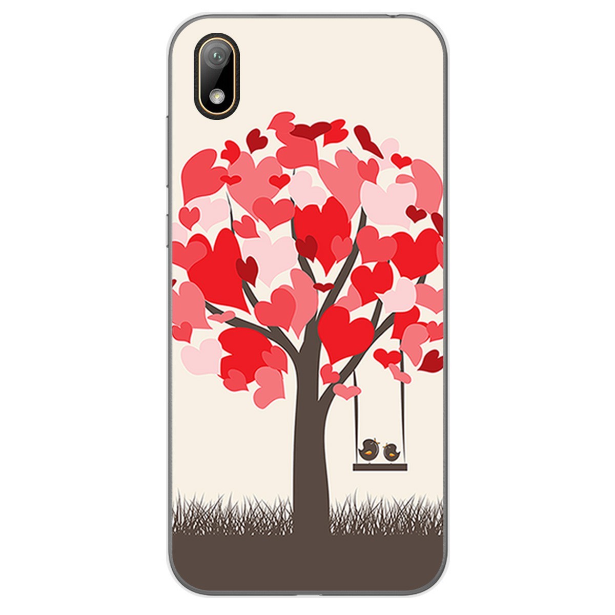 Funda Gel Tpu para Huawei Y5 2019 diseño Pajaritos Dibujos