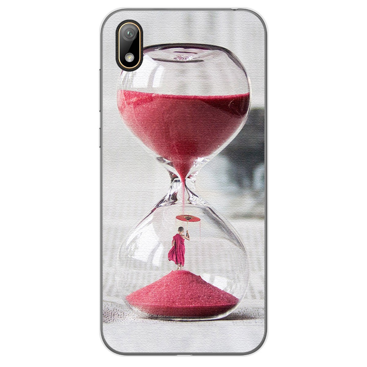Funda Gel Tpu para Huawei Y5 2019 diseño Reloj Dibujos