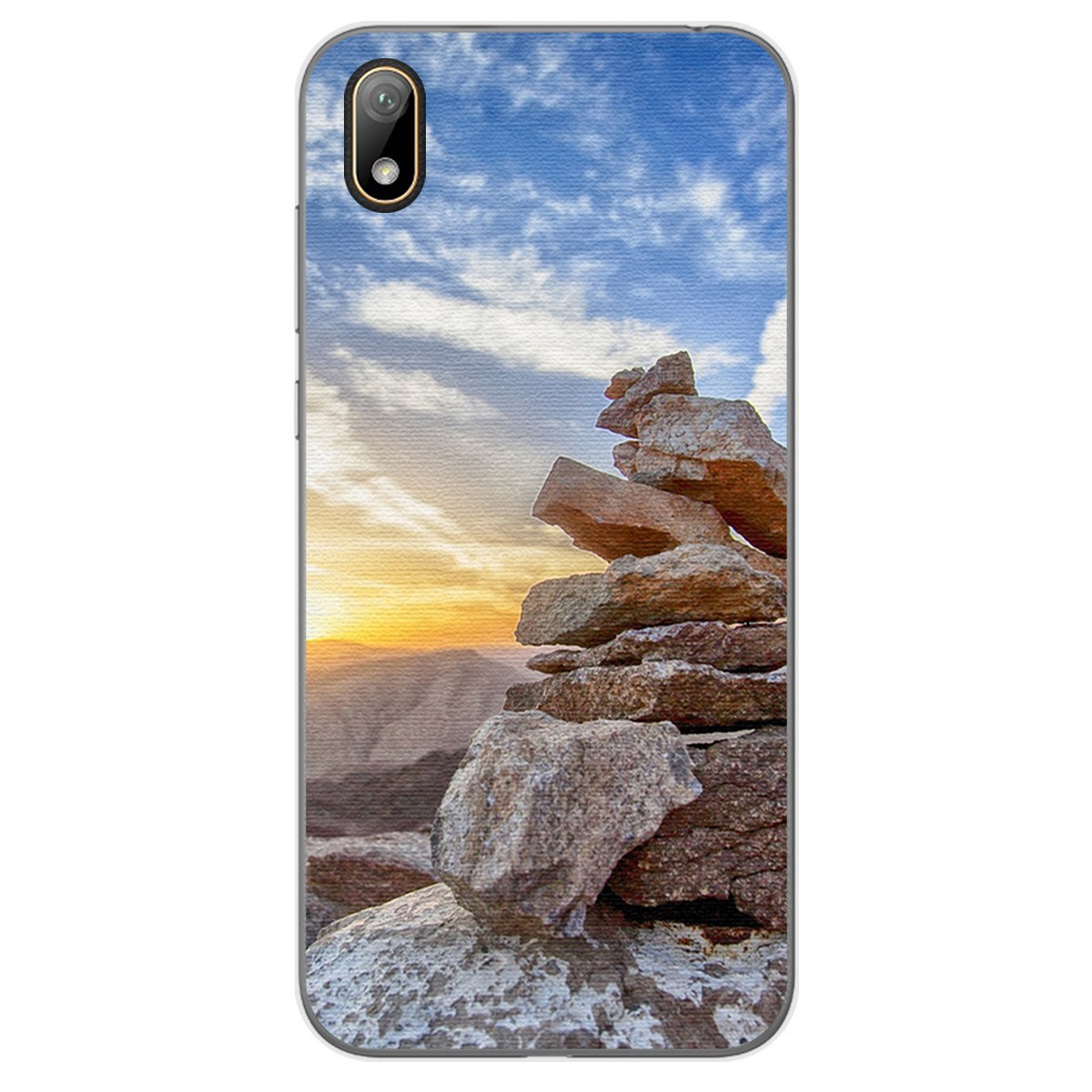 Funda Gel Tpu para Huawei Y5 2019 diseño Sunset Dibujos