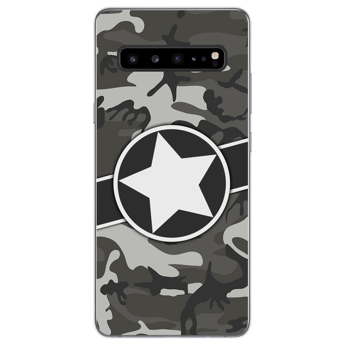 Funda Gel Tpu para Samsung Galaxy S10 5G diseño Camuflaje 02 Dibujos
