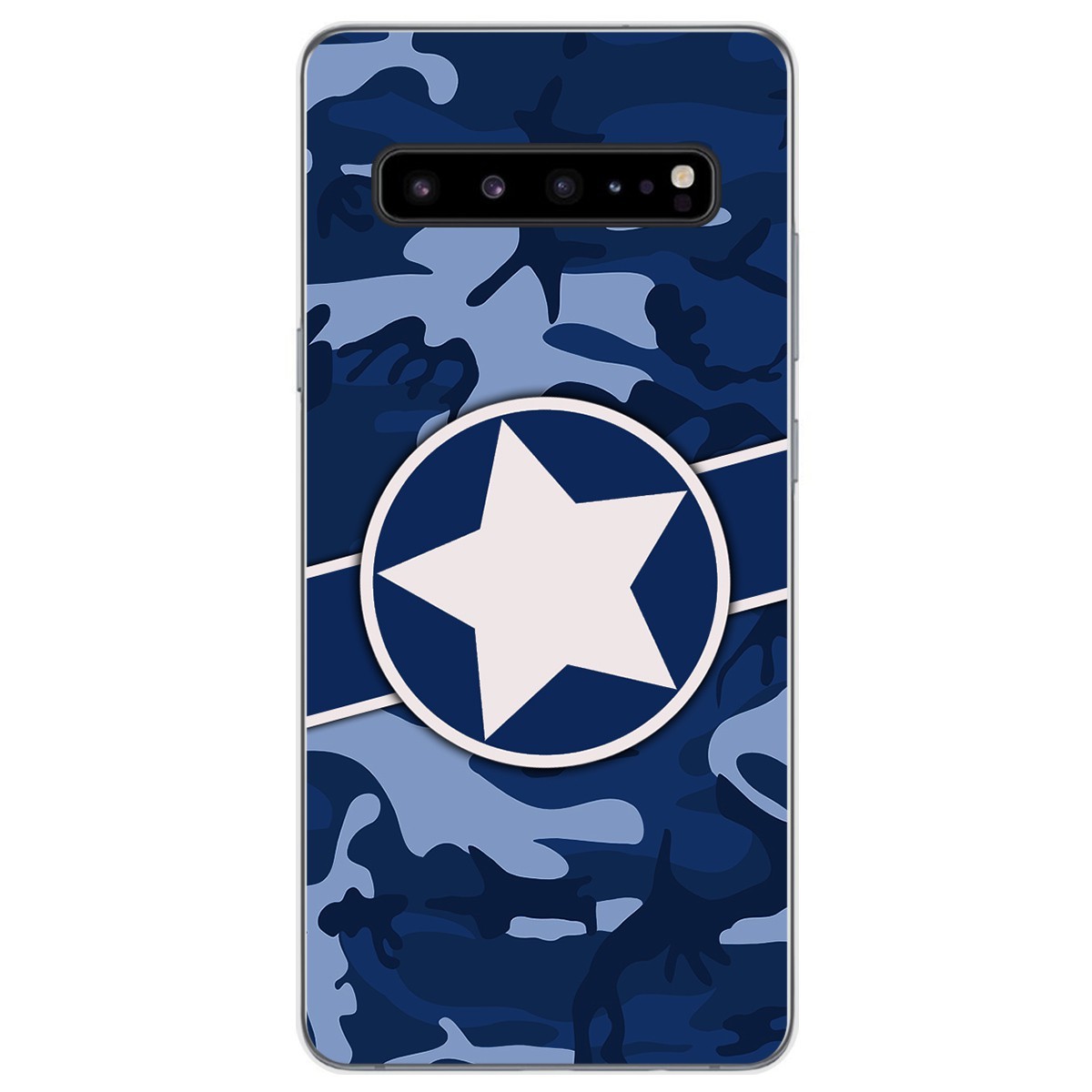 Funda Gel Tpu para Samsung Galaxy S10 5G diseño Camuflaje 03 Dibujos