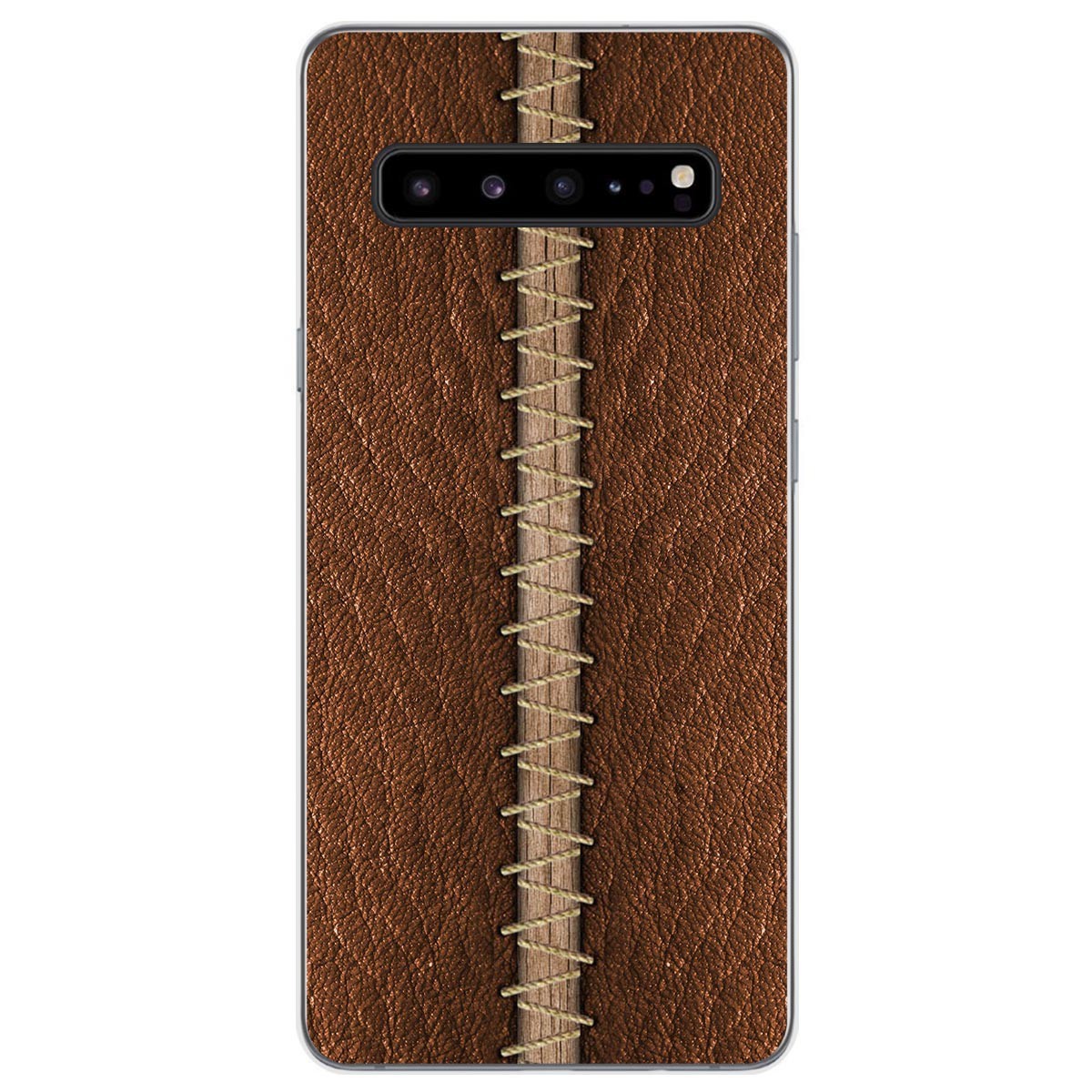 Funda Gel Tpu para Samsung Galaxy S10 5G diseño Cuero 01 Dibujos