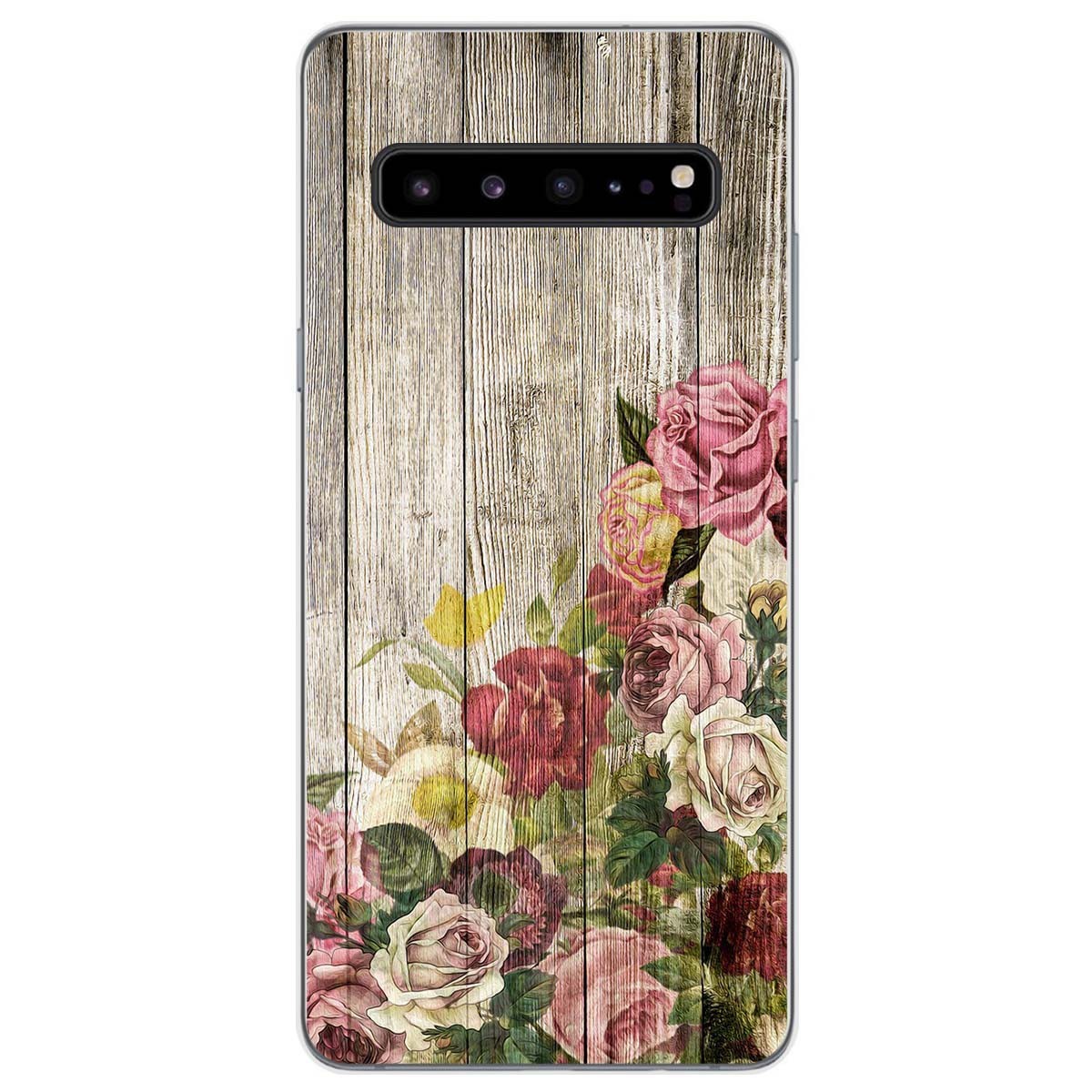 Funda Gel Tpu para Samsung Galaxy S10 5G diseño Madera 08 Dibujos