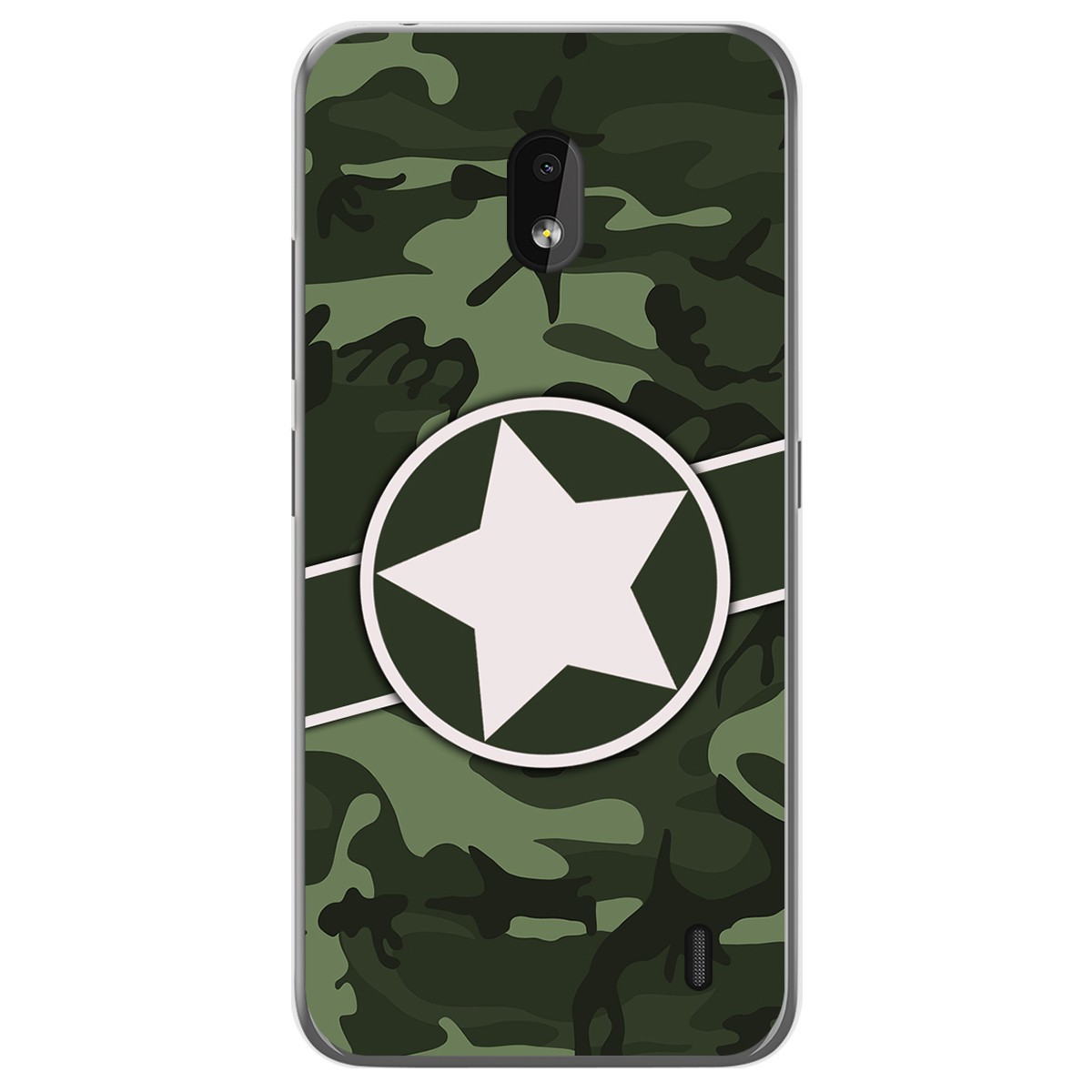 Funda Gel Tpu para Nokia 2.2 diseño Camuflaje 01 Dibujos
