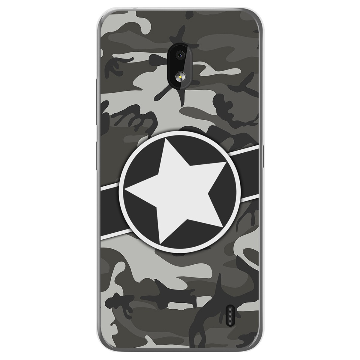 Funda Gel Tpu para Nokia 2.2 diseño Camuflaje 02 Dibujos