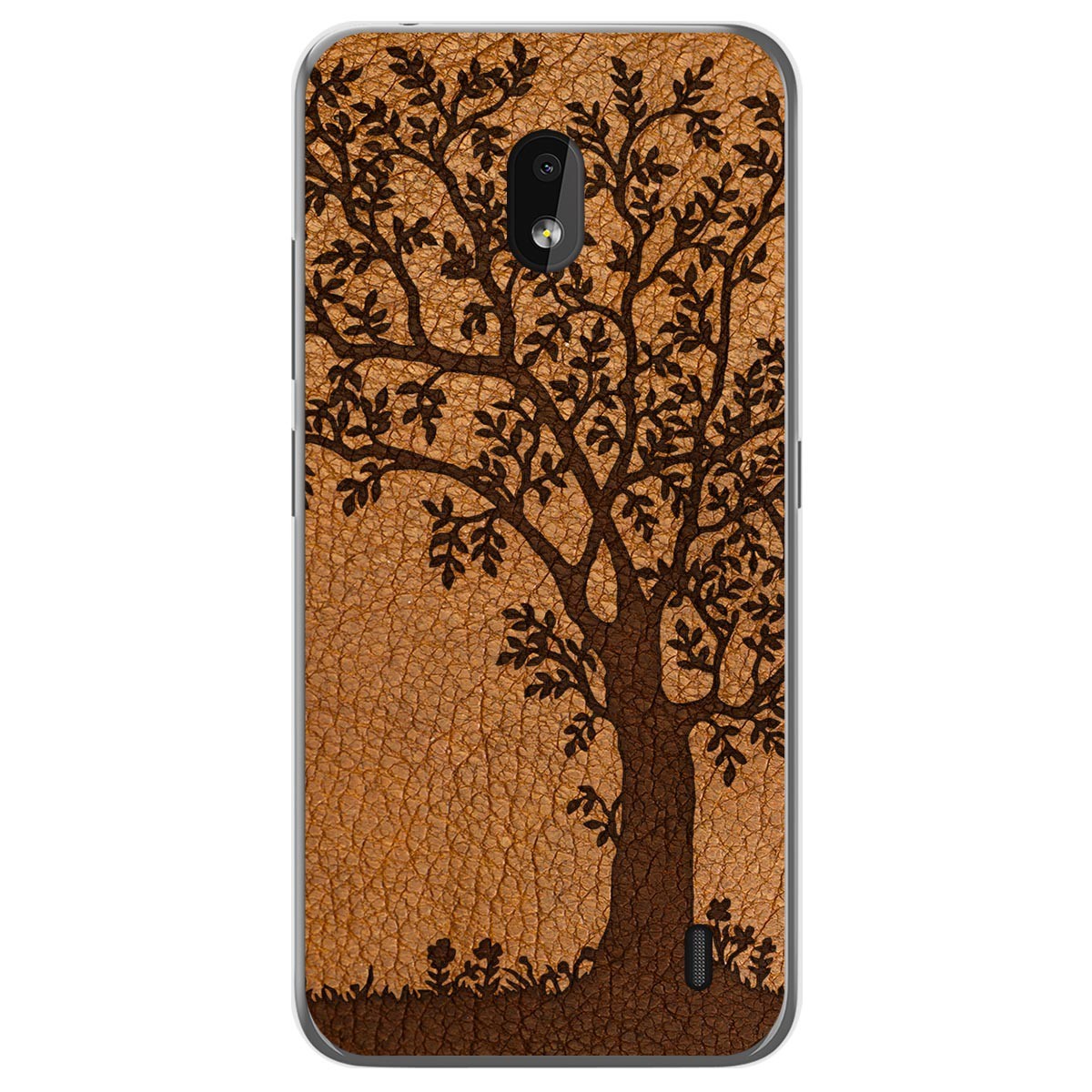 Funda Gel Tpu para Nokia 2.2 diseño Cuero 03 Dibujos