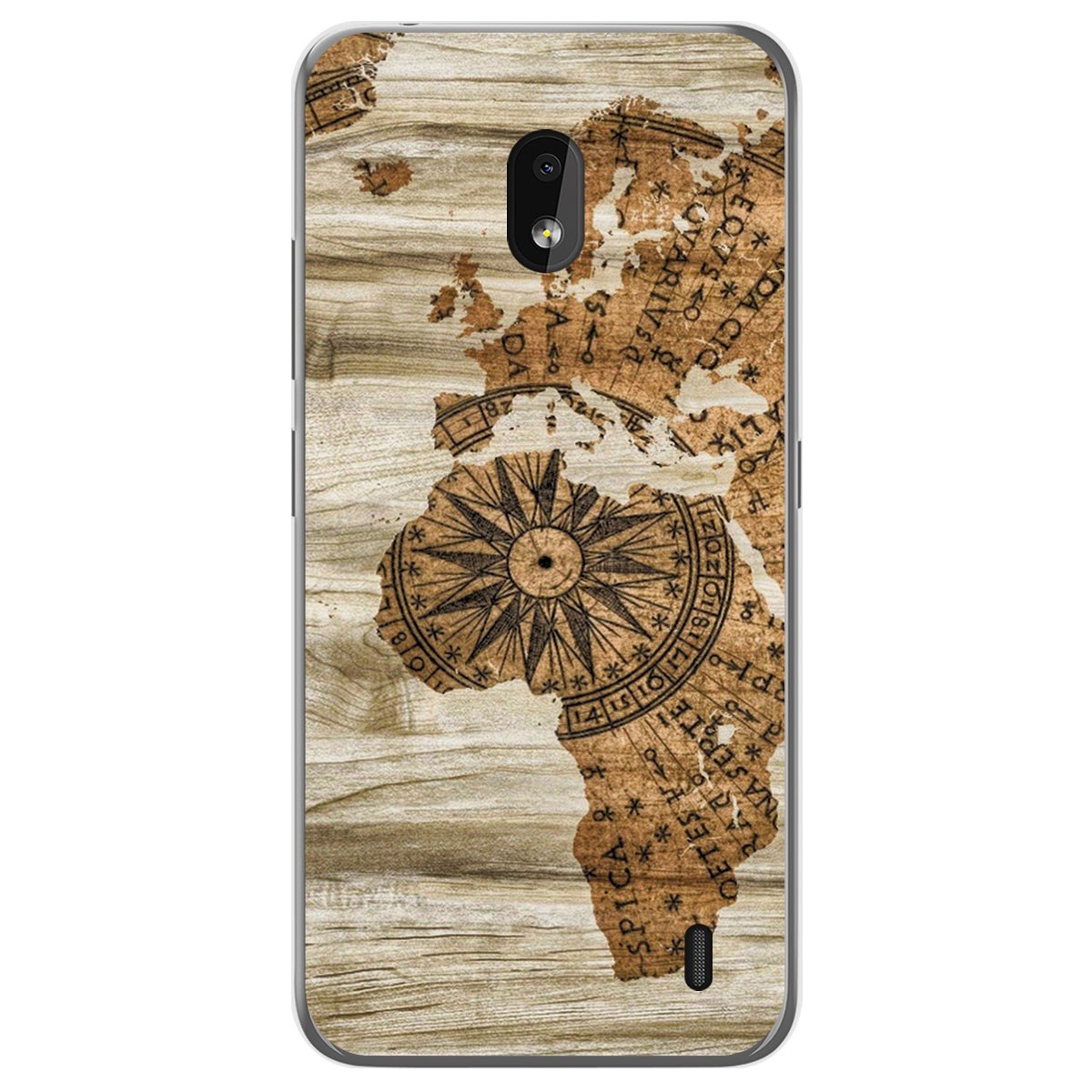 Funda Gel Tpu para Nokia 2.2 diseño Madera 07 Dibujos