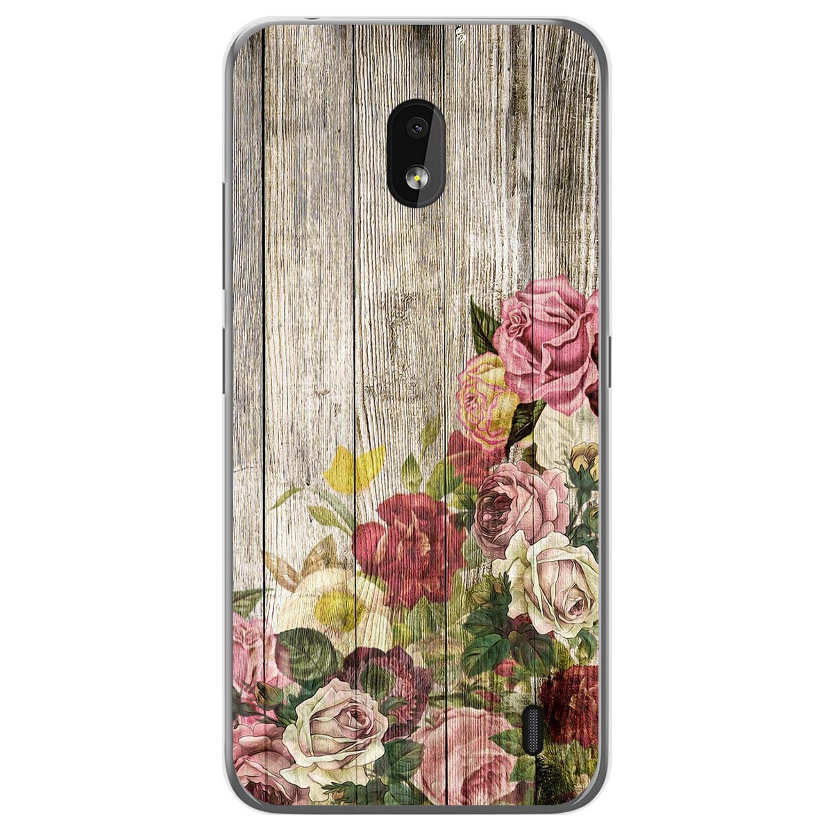 Funda Gel Tpu para Nokia 2.2 diseño Madera 08 Dibujos