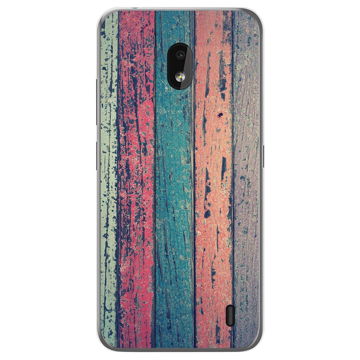 Funda Gel Tpu para Nokia 2.2 diseño Madera 10 Dibujos