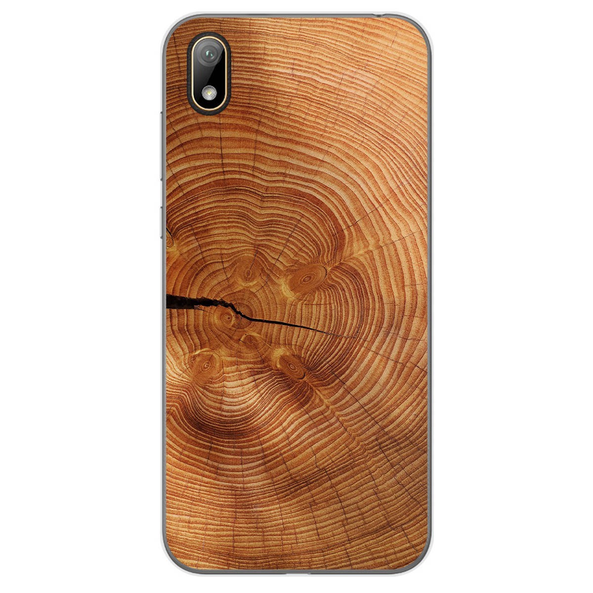 Funda Gel Tpu para Huawei Y5 2019 diseño Madera 04 Dibujos