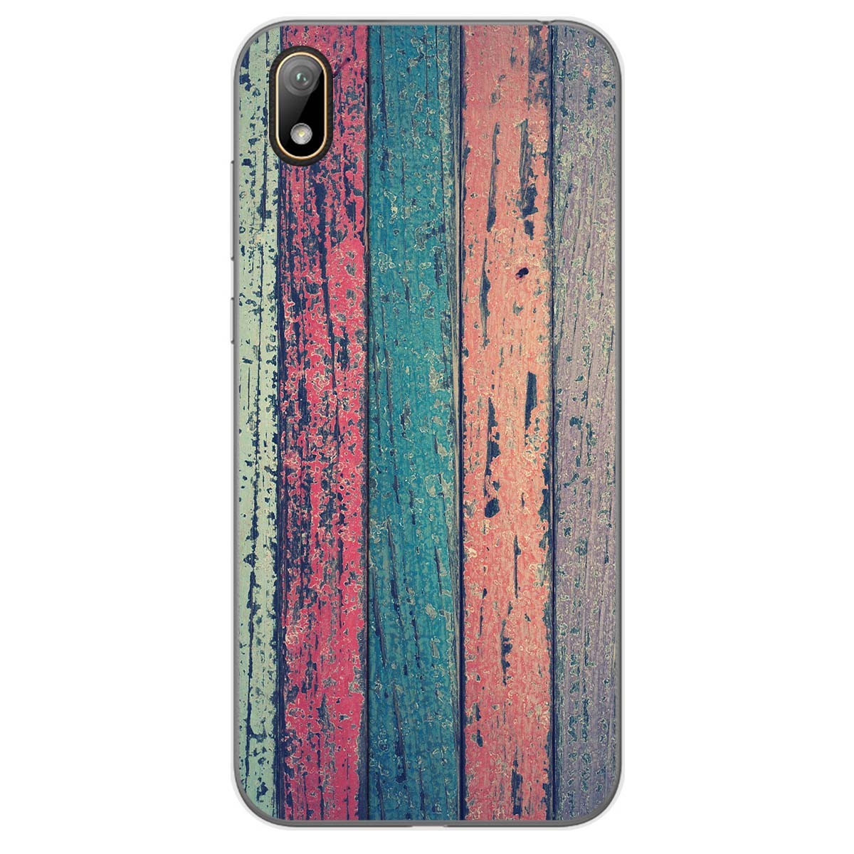 Funda Gel Tpu para Huawei Y5 2019 diseño Madera 10 Dibujos
