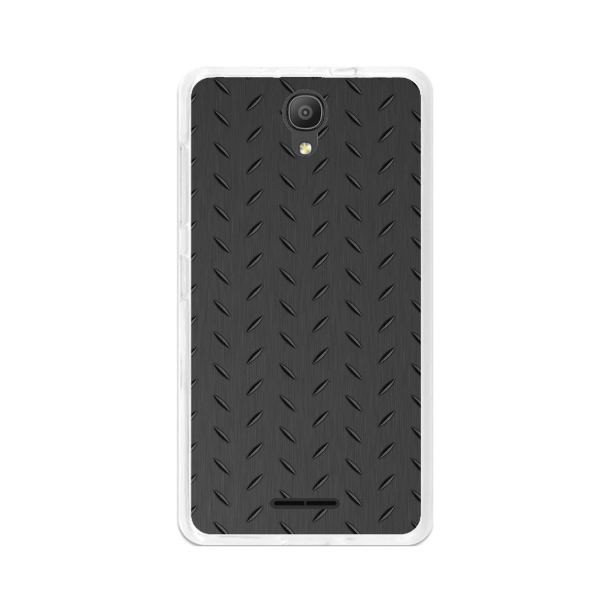 Funda Gel Tpu para Alcatel Pixi 4 (5") 3G Diseño Metal Dibujos