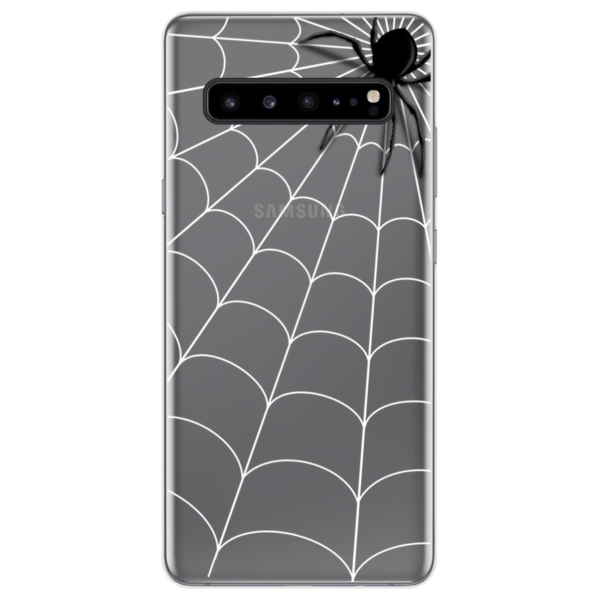 Funda Gel Transparente para Samsung Galaxy S10 5G diseño Araña Dibujos