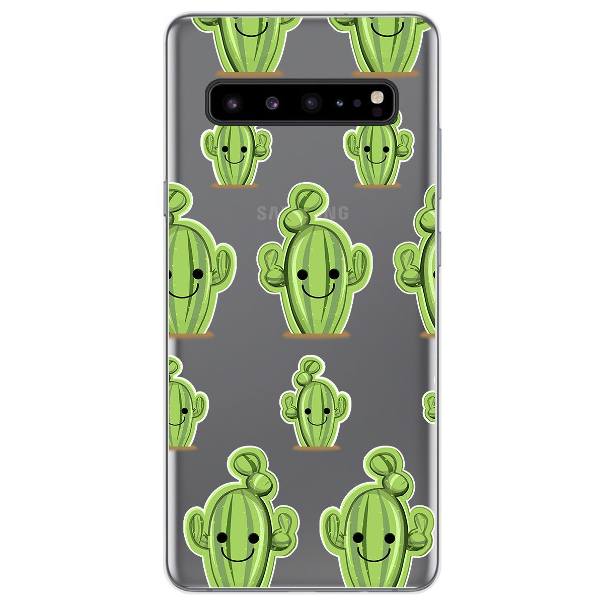 Funda Gel Transparente para Samsung Galaxy S10 5G diseño Cactus Dibujos