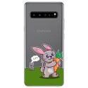 Funda Gel Transparente para Samsung Galaxy S10 5G diseño Conejo Dibujos
