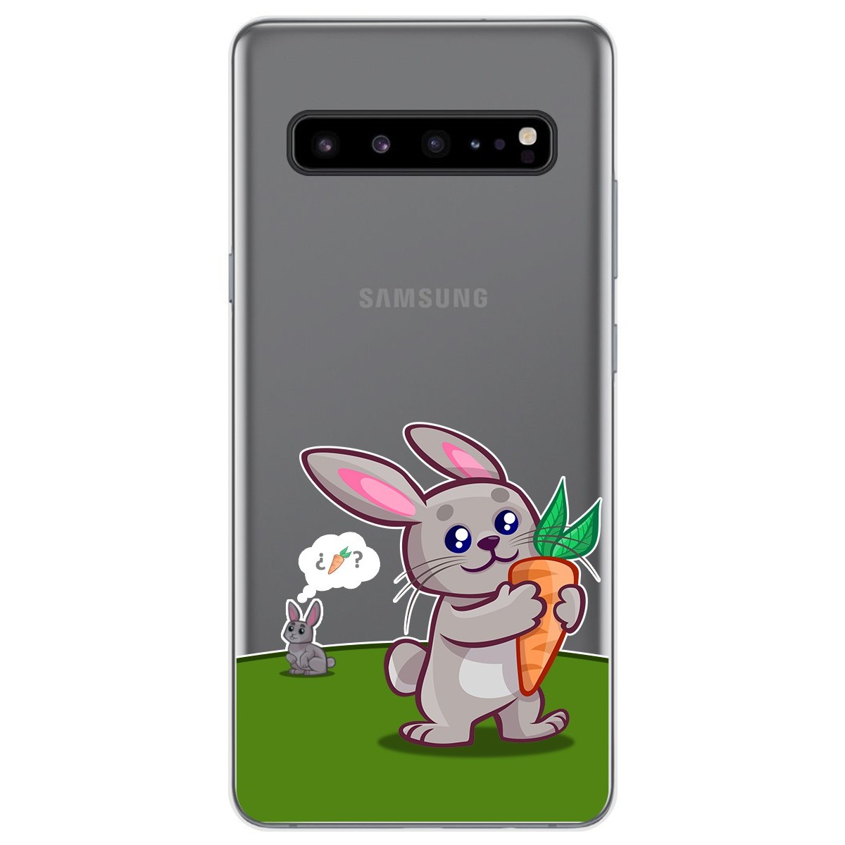 Funda Gel Transparente para Samsung Galaxy S10 5G diseño Conejo Dibujos