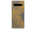 Funda Gel Transparente para Samsung Galaxy S10 5G diseño Hojas Dibujos