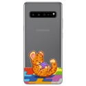 Funda Gel Transparente para Samsung Galaxy S10 5G diseño Leopardo Dibujos