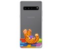 Funda Gel Transparente para Samsung Galaxy S10 5G diseño Leopardo Dibujos