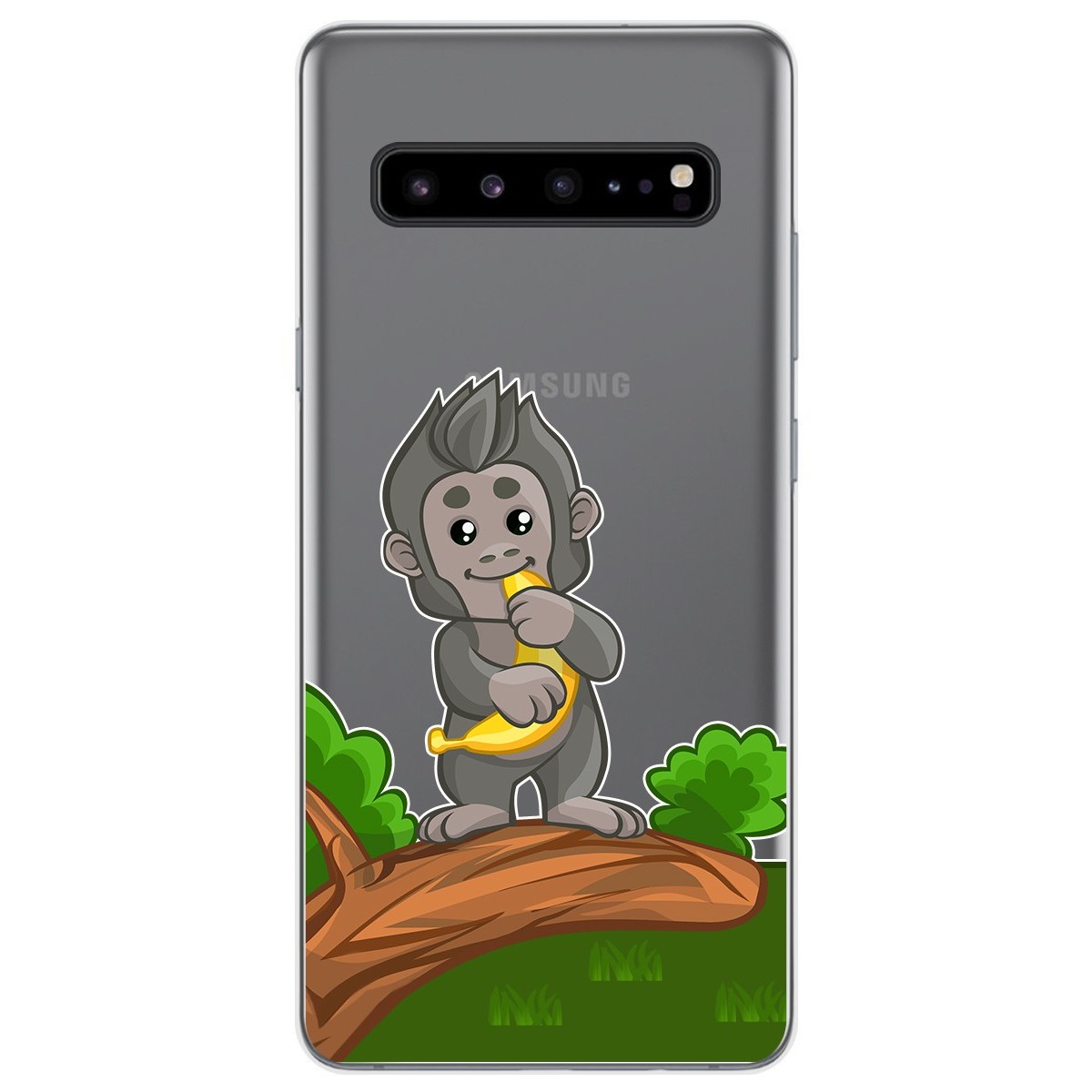 Funda Gel Transparente para Samsung Galaxy S10 5G diseño Mono Dibujos