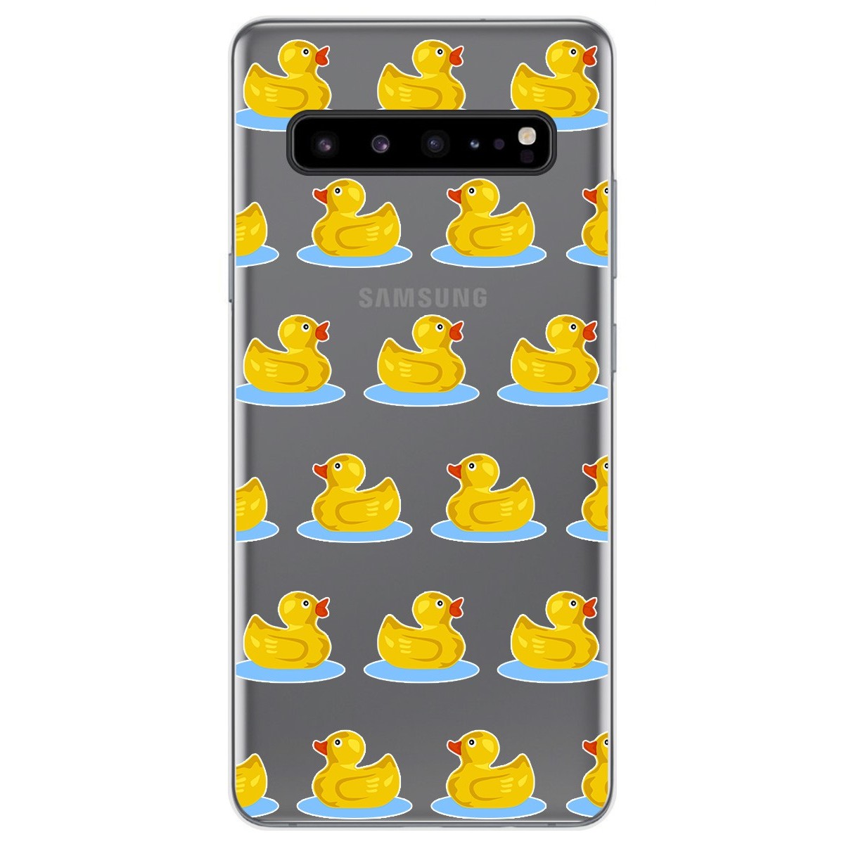 Funda Gel Transparente para Samsung Galaxy S10 5G diseño Pato Dibujos