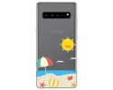 Funda Gel Transparente para Samsung Galaxy S10 5G diseño Playa Dibujos