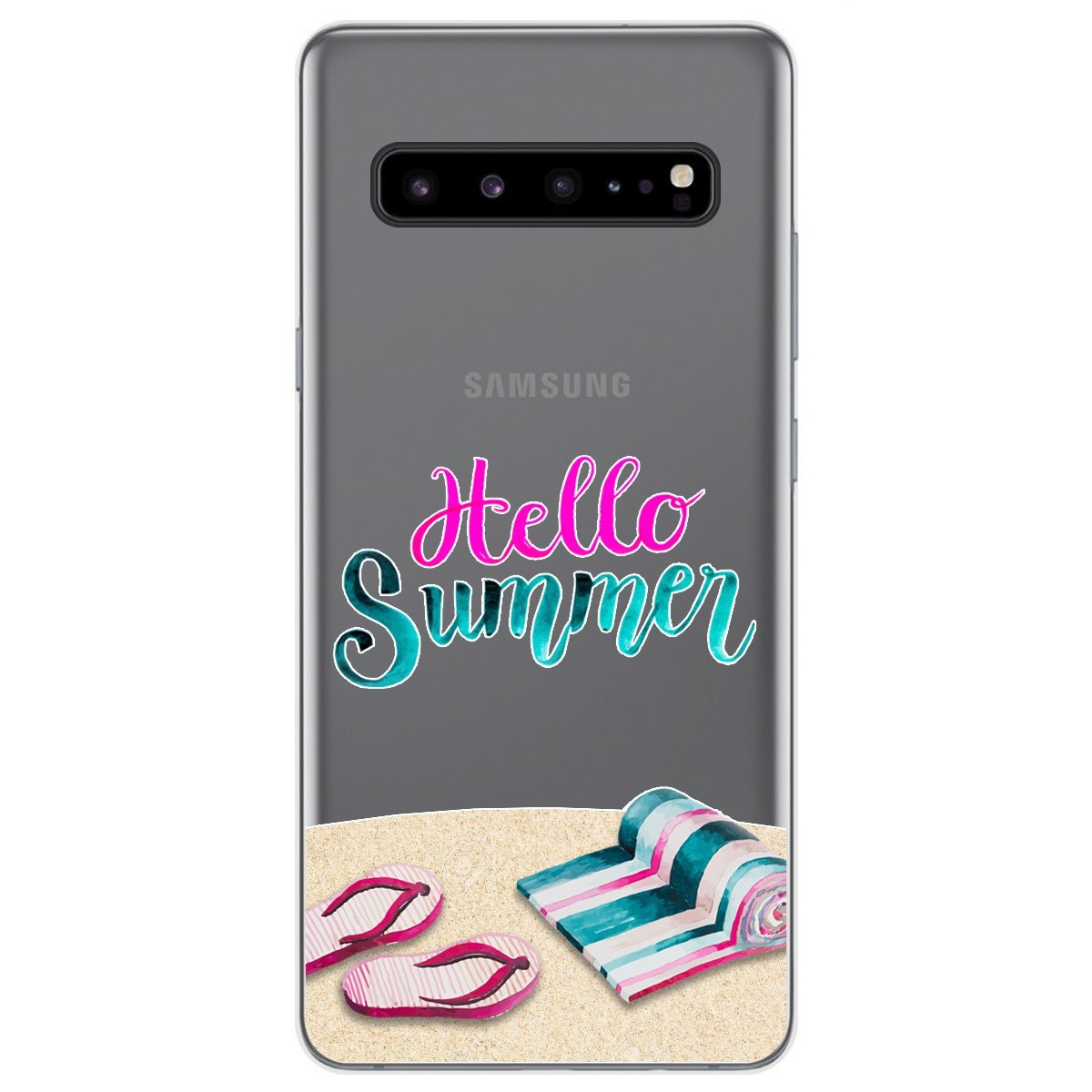 Funda Gel Transparente para Samsung Galaxy S10 5G diseño Summer Dibujos
