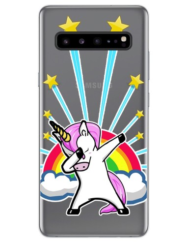Funda Gel Transparente para Samsung Galaxy S10 5G diseño Unicornio Dibujos