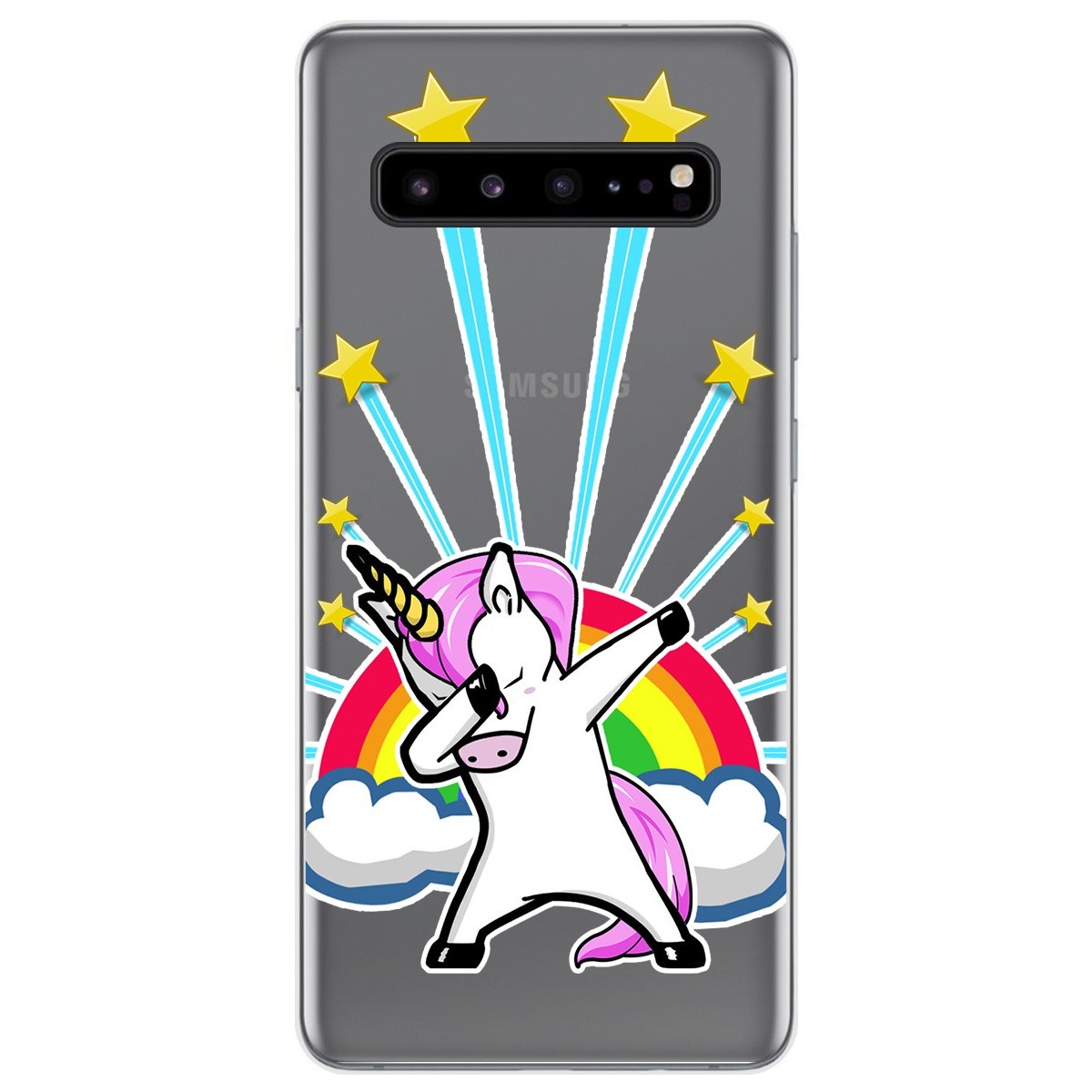 Funda Gel Transparente para Samsung Galaxy S10 5G diseño Unicornio Dibujos