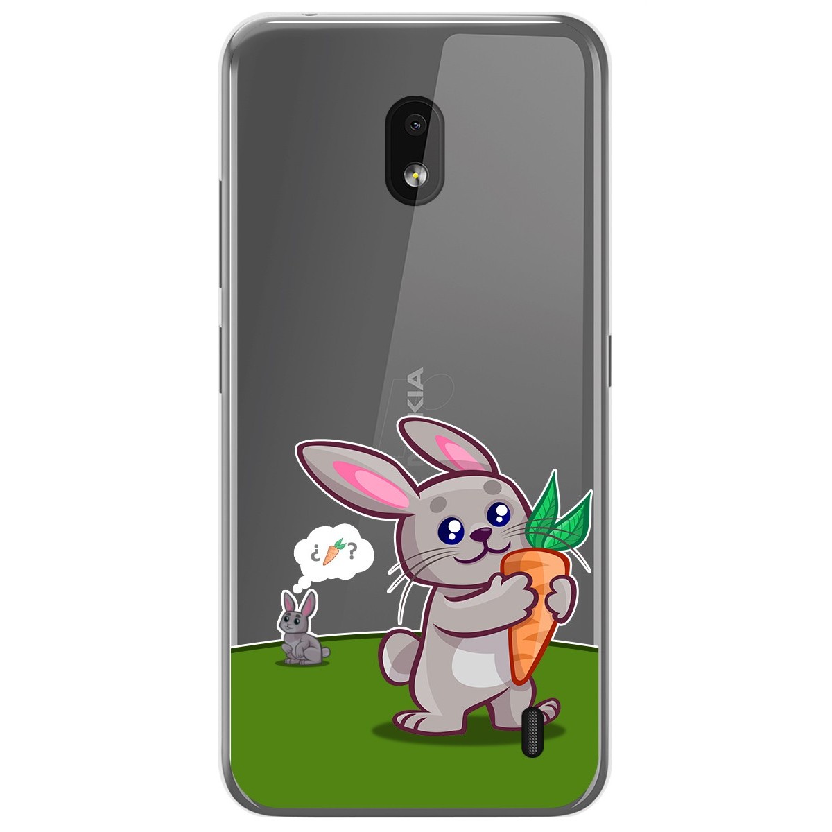 Funda Gel Transparente para Nokia 2.2 diseño Conejo Dibujos