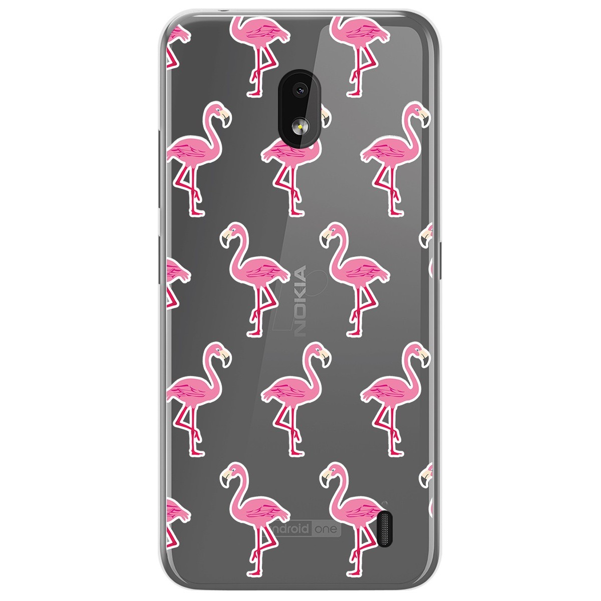 Funda Gel Transparente para Nokia 2.2 diseño Flamenco Dibujos